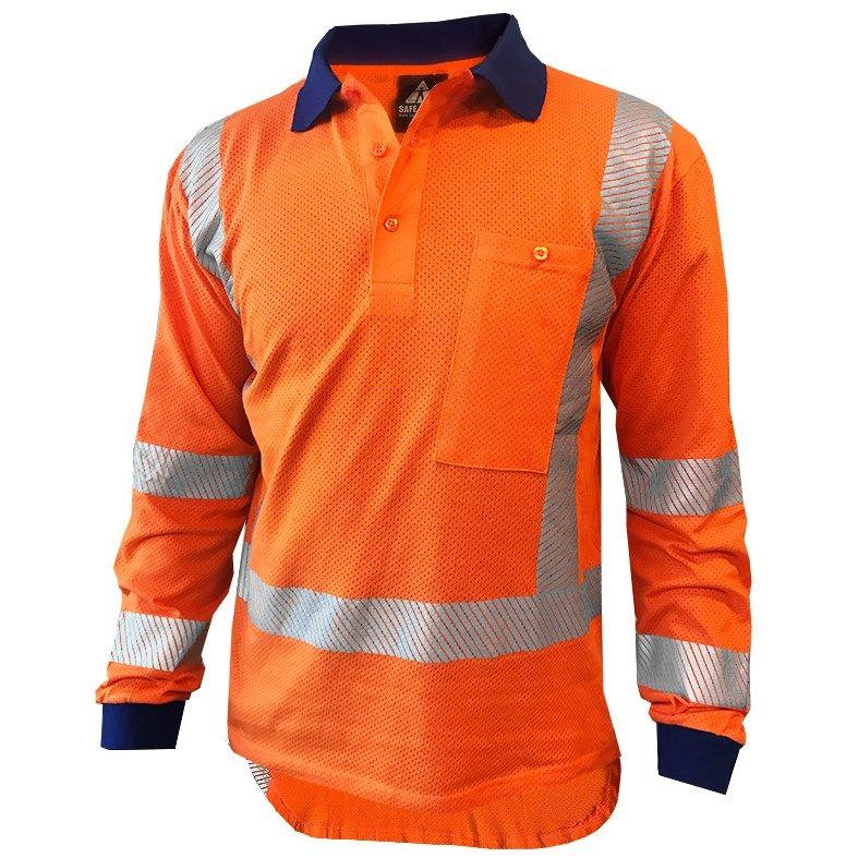 Breeze Ttmc Orange Polo Shirt, 100% Cotton, Ls-Size 2Xl